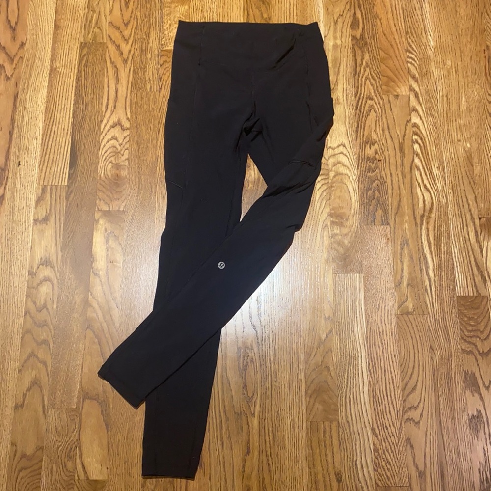 New Condition Lululemon Size 4 Black Leggings